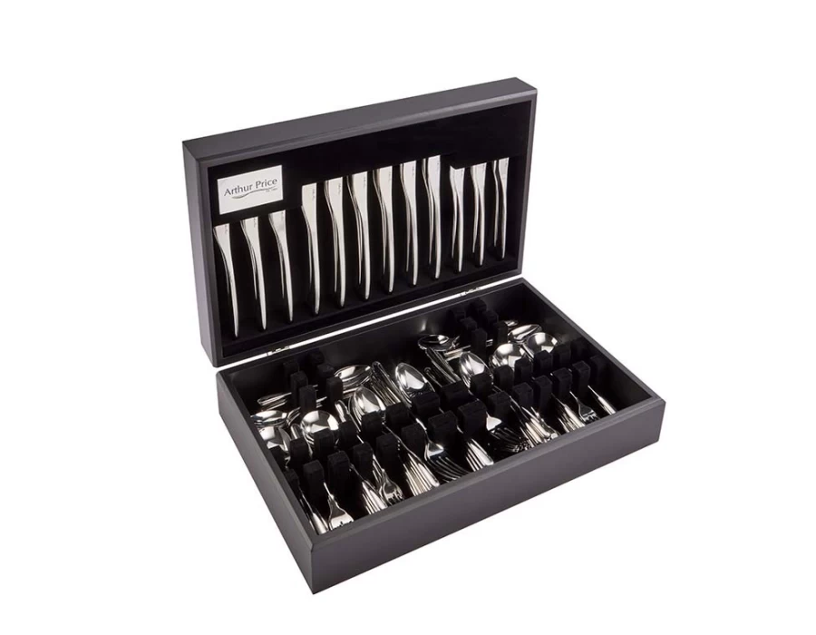 Arthur Price Signature Echo 88-Piece Stainless Steel Cutlery Set for 8 Persons - Elegant Dining Canteen Collection
