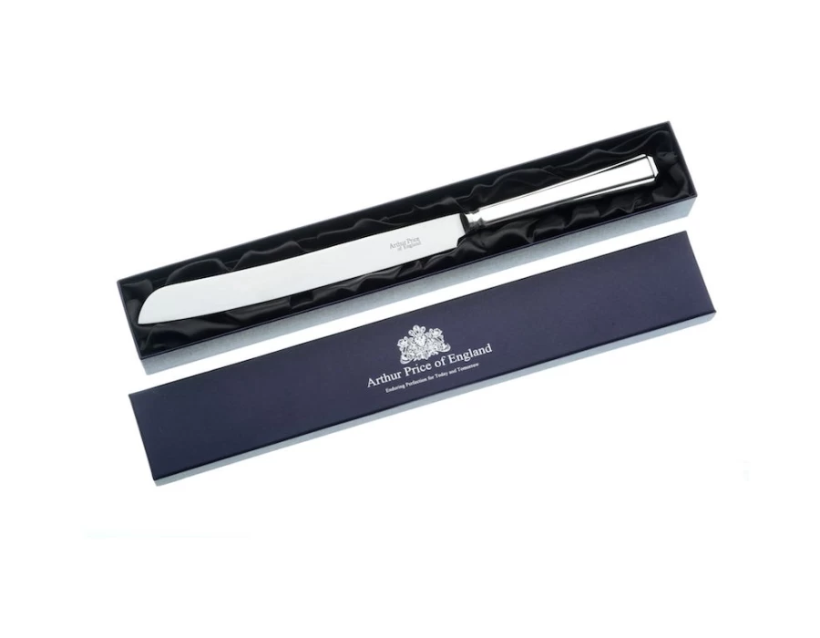 Arthur Price of England Harley Wedding Cake Knife - Stainless Steel Elegant Bridal Cake Cutting Set