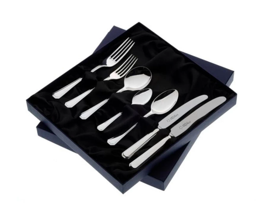 Arthur Price of England Grecian 7-Piece Stainless Steel Place Setting for One - Boxed Cutlery Set