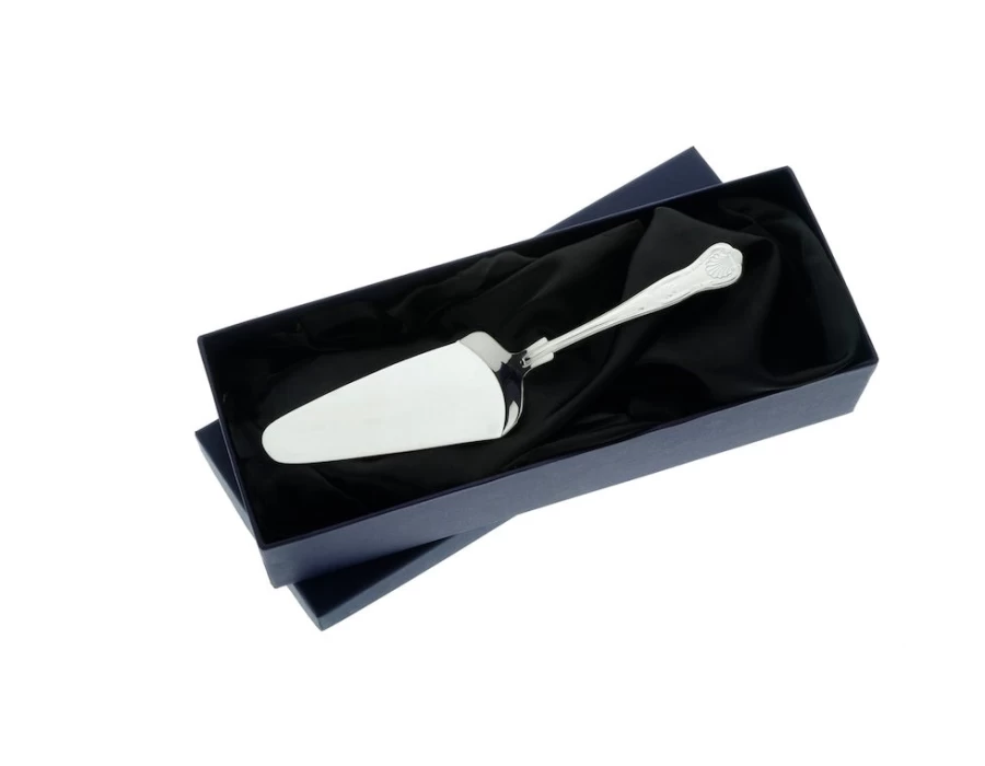 Arthur Price Stainless Steel Kings Flange Cake Server - Elegant Single Serving Dessert Knife