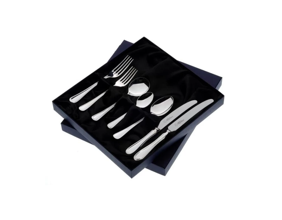 Arthur Price of England Britannia 7-Piece Stainless Steel Cutlery Set - Single Place Setting, Gift Boxed
