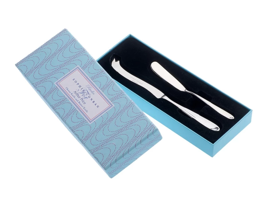 Arthur Price Rivelin Butter and Cheese Knife Set - Premium Stainless Steel Cutlery - Single Knife Gift Set