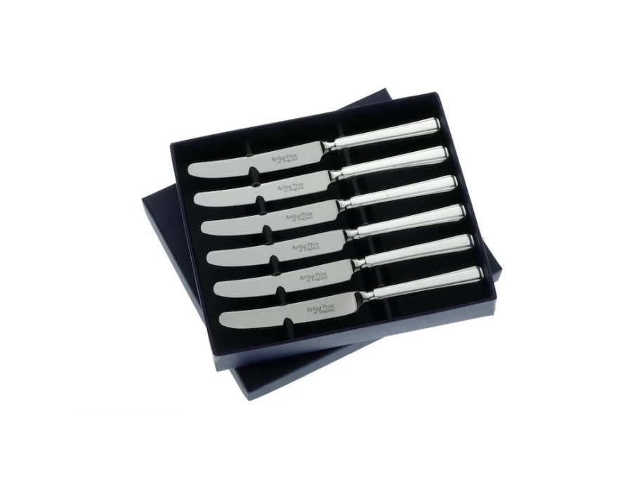 Arthur Price of England Harley Set of 6 Stainless Steel Tea Knives - Premium Cutlery Collection