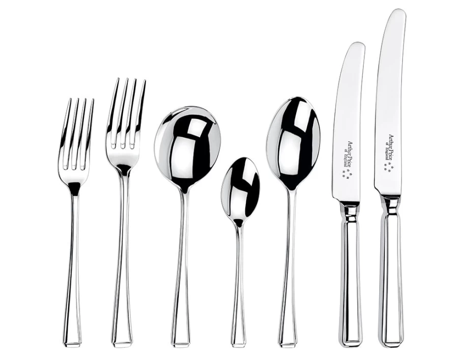 Arthur Price of England Harley 58-Piece Stainless Steel Cutlery Canteen Set - 8-Person Place Setting