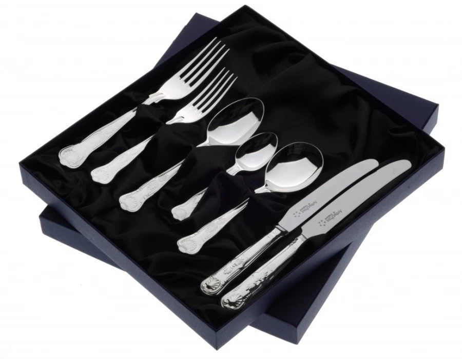 "Arthur Price Kings 7-Piece Stainless Steel Place Setting for One – Boxed Cutlery Set"