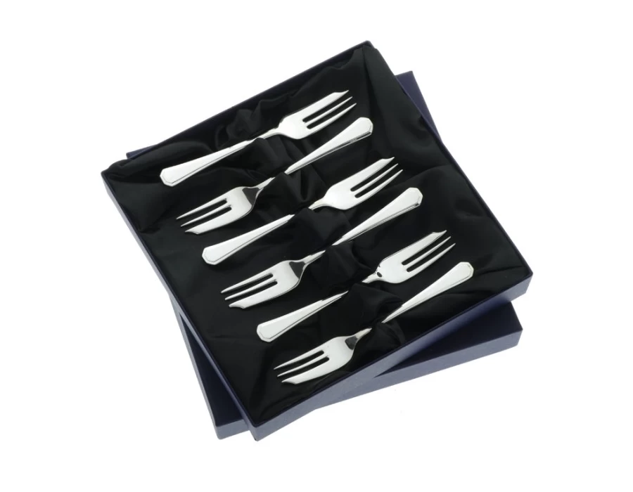 Arthur Price of England Grecian 6 Stainless Steel Pastry Fork - Single Elegant Dessert Fork