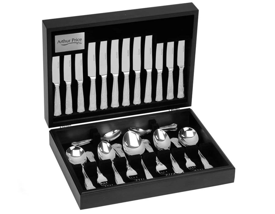 Arthur Price Everyday Classic Kings 58-Piece Stainless Steel Canteen Set - 8-Person Place Setting