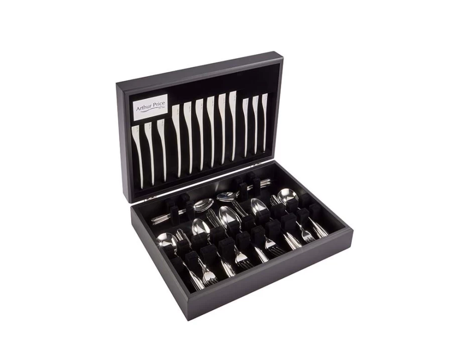 Arthur Price Signature Echo 44-Piece Stainless Steel Cutlery Set for 6 People - Elegant Canteen Cutlery Collection