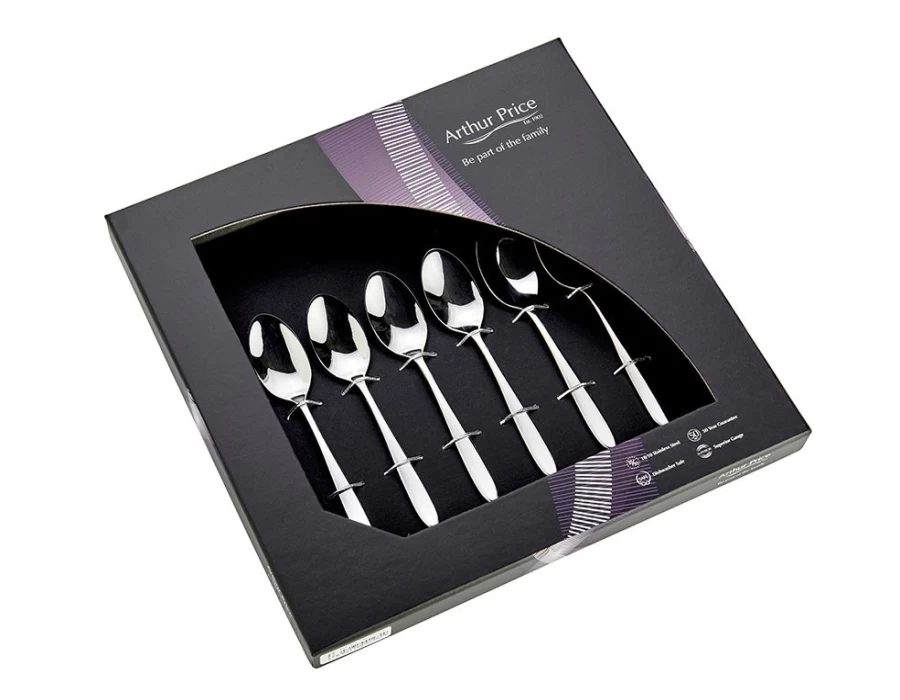 Arthur Price Everyday Classic Old English 6-Piece Stainless Steel Teaspoon Set