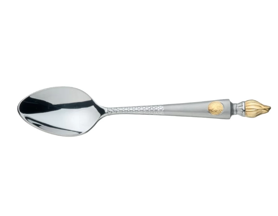Arthur Price Stainless Steel Empire Flame Teaspoon - Single, Elegant & Durable Dessert Spoon