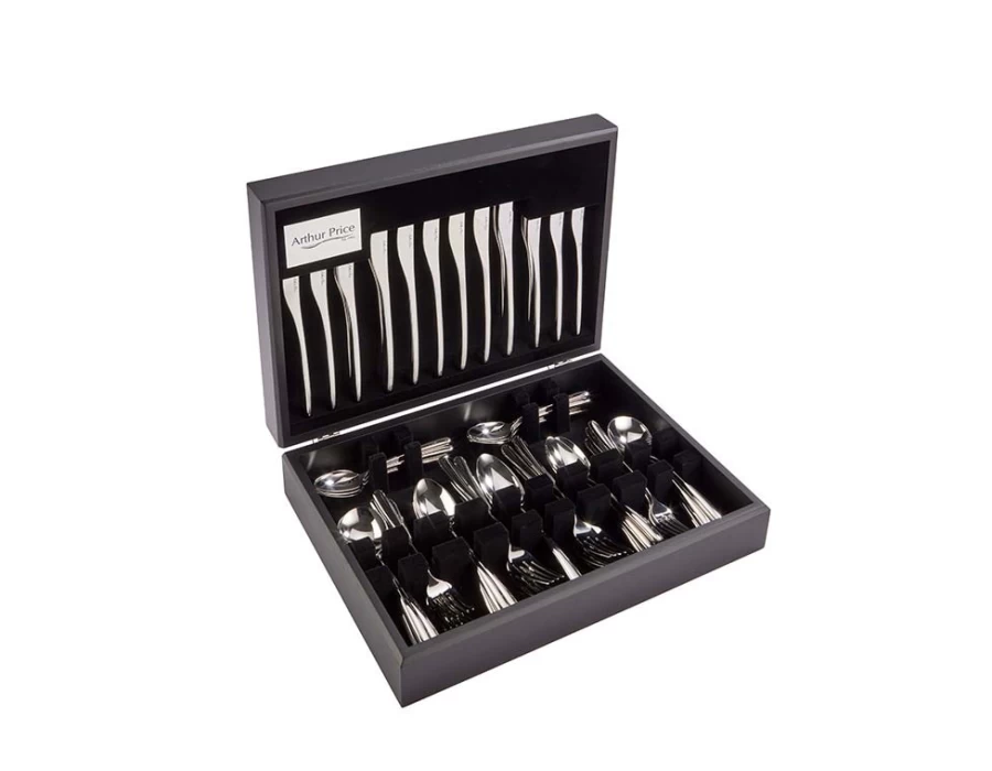 Arthur Price Signature Echo 58-Piece Stainless Steel Cutlery Set for 8 Persons - Canteen Collection