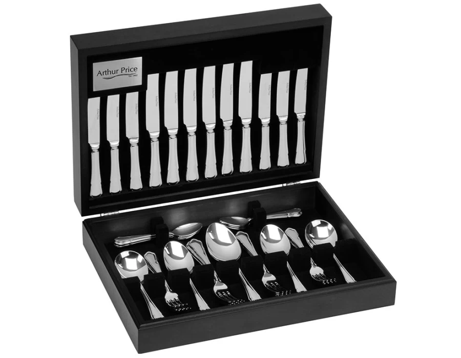 Arthur Price 44-Piece Stainless Steel Cutlery Set - Classic Everyday Flatware for 6 Place Settings