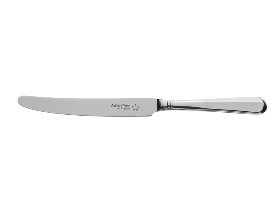 Arthur Price of England Rattail Table Knife - Premium Stainless Steel Cutlery, Single Place Setting
