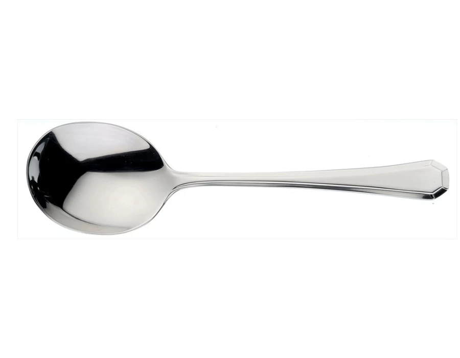 Arthur Price Stainless Steel Grecian Soup Spoon - Classic Everyday Dining Essential