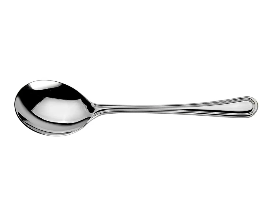 Arthur Price Everyday Classic Britannia Stainless Steel Soup Spoon - Single Piece, Elegant & Durable Cutlery
