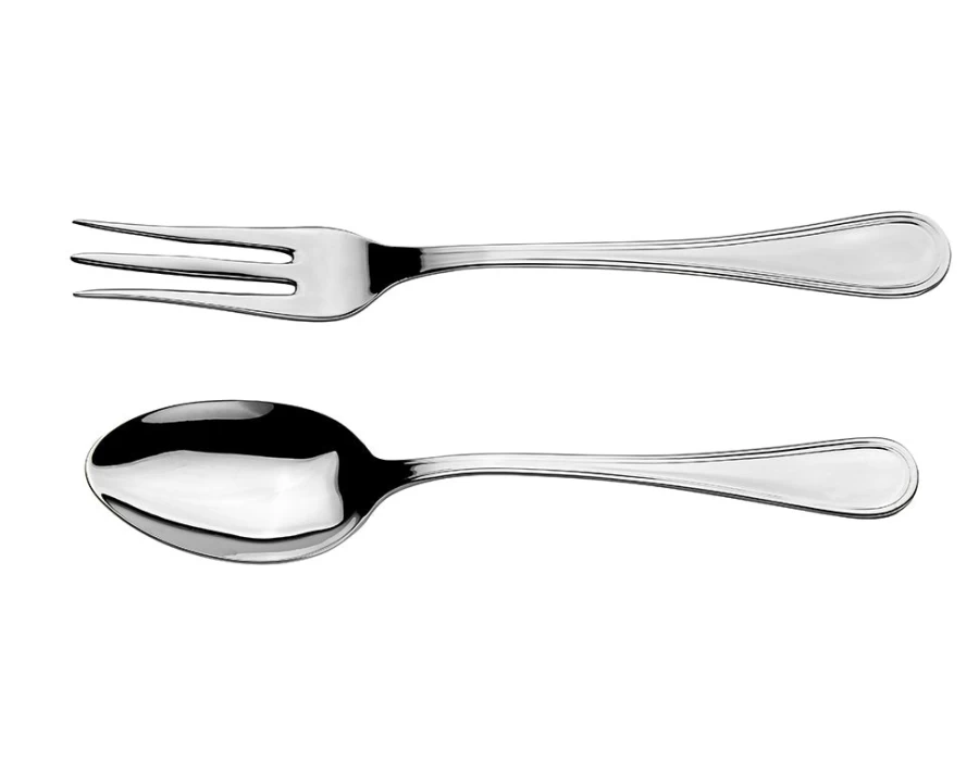 Arthur Price Stainless Steel Large Serving Spoon and Fork Set - Britannia Collection by Arthur Price of England