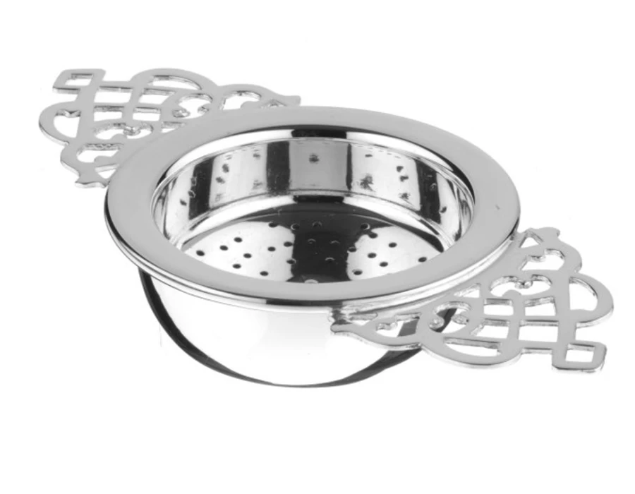 Arthur Price Silver Plated Tea Strainer with Matching Drip Cup - Elegant Tableware