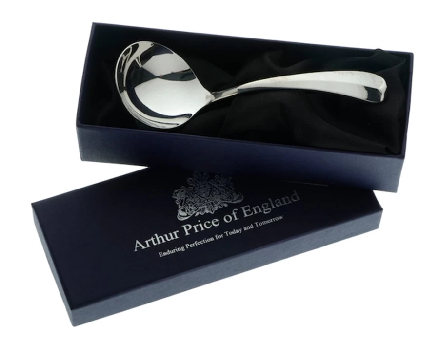 Arthur Price Stainless Steel Rattail Cream Ladle - England Made Premium Single Serving Spoon