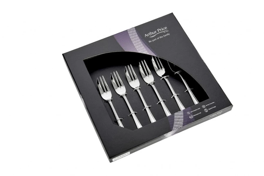 Arthur Price Everyday Classic Stainless Steel Pastry Forks, Set of 6
