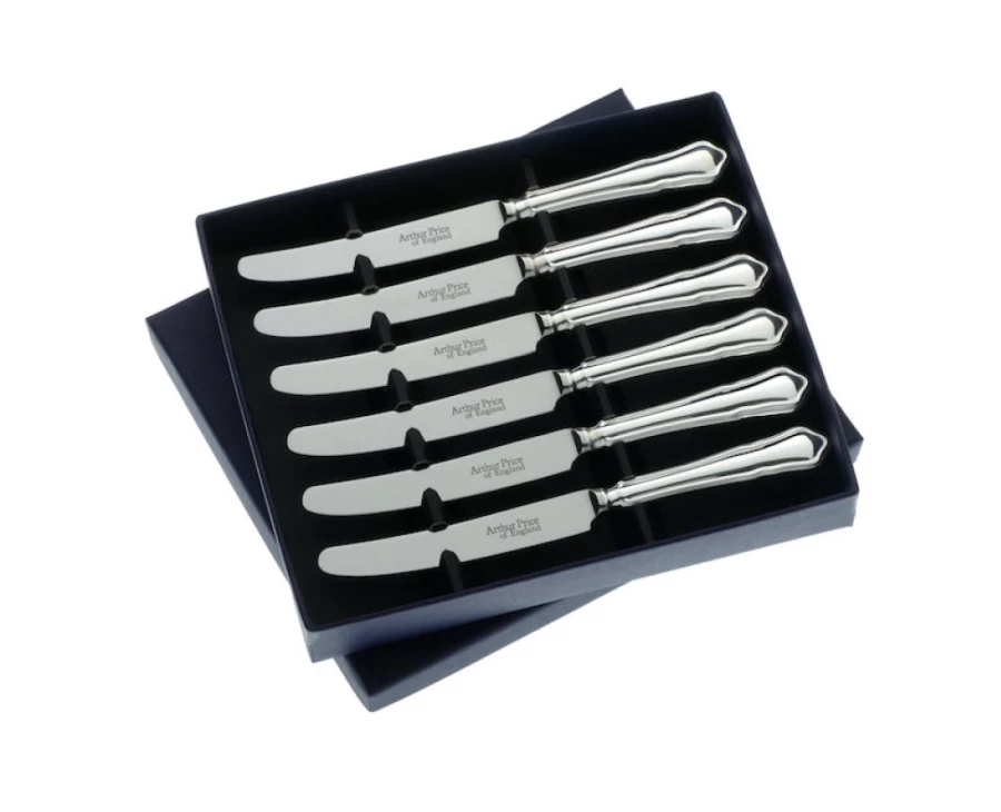 Arthur Price of England Stainless Steel Tea Knives Set of 6 - Dubarry Collection