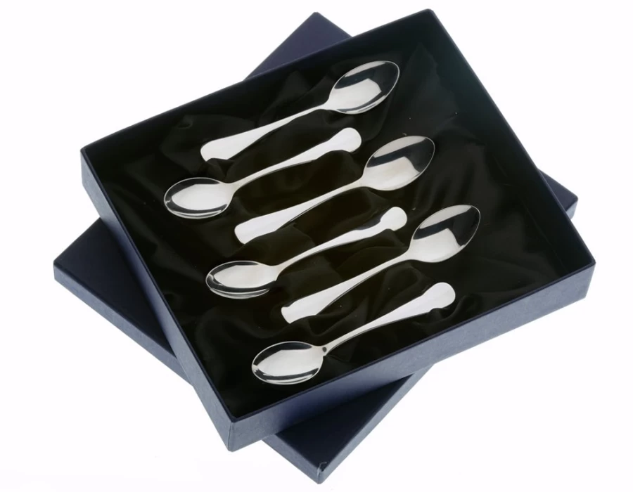 "Arthur Price Baguette 6-Piece Coffee Spoon Set - Stainless Steel Elegant Cutlery"