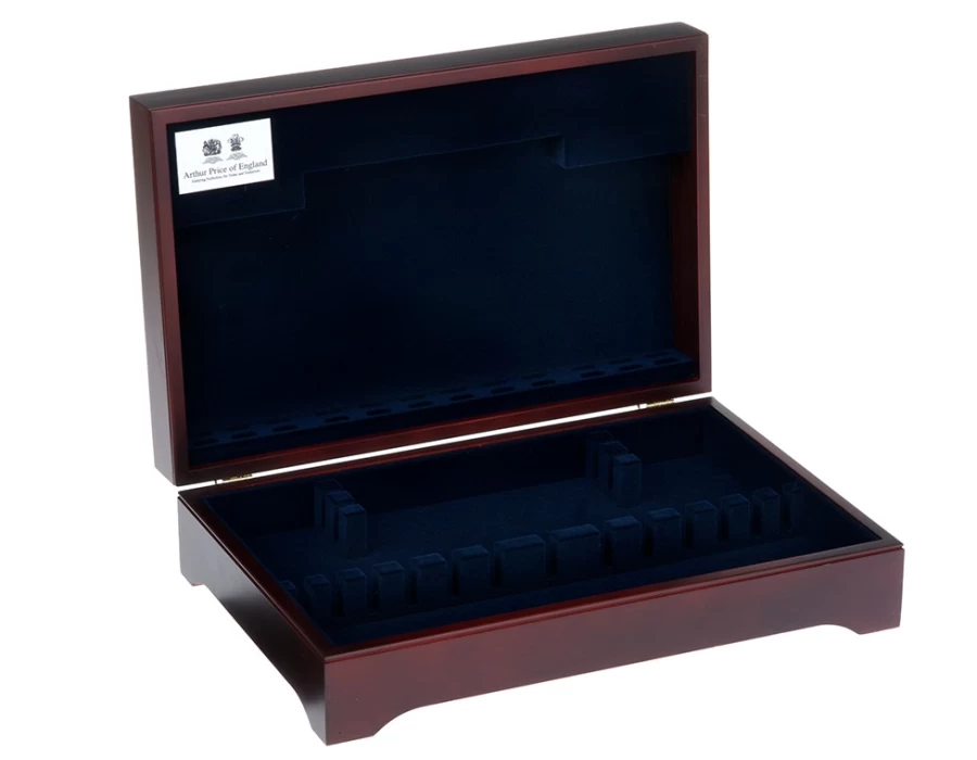 Arthur Price of England 124-Piece Stainless Steel Baguette Cutlery Canteen Set - 12-Person Place Setting