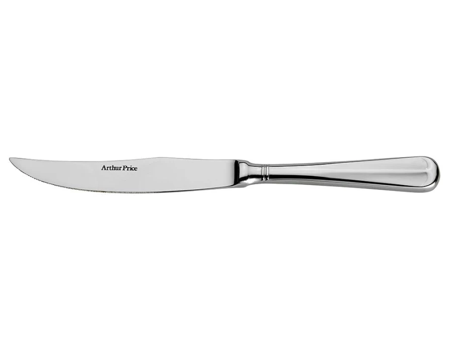Arthur Price Everyday Classic Rattail Steak Knife - Premium Stainless Steel Single Steak Knife for Fine Dining