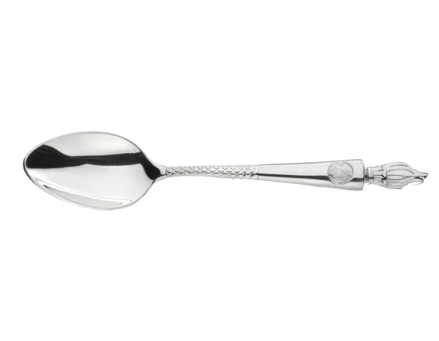 Arthur Price Stainless Steel Empire Flame Teaspoon - Single, Luxury Cutlery