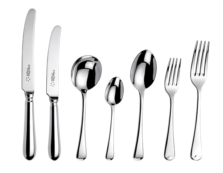 Arthur Price of England Old English 100-Piece Stainless Steel Cutlery Canteen Set