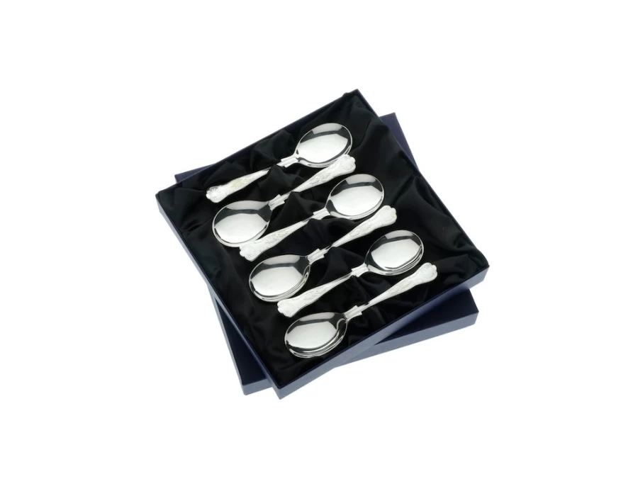 Arthur Price Kings 6 Fruit Spoons - Stainless Steel Cutlery Set, England Made, Single Piece