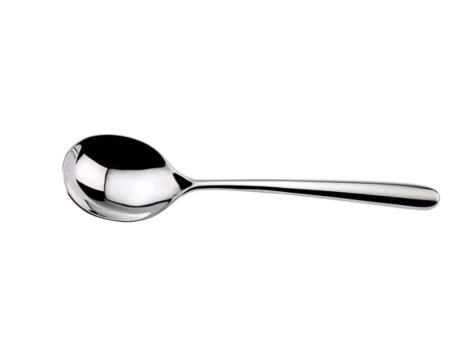 Arthur Price Signature Echo Stainless Steel Soup Spoon - Single Piece, Elegant Dining Cutlery