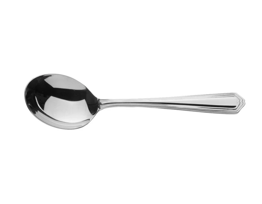 Arthur Price Chester Soup Spoon - Stainless Steel Cutlery, Single Piece, England Made