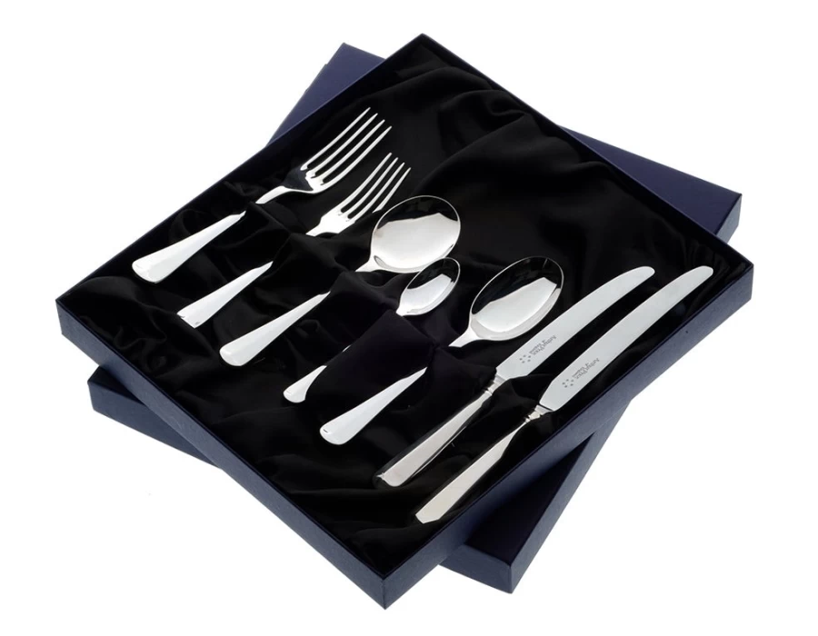 Arthur Price of England Rattail 7-Piece Stainless Steel Cutlery Set - Boxed Single Place Setting