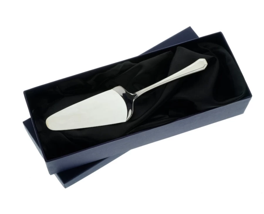 Arthur Price Grecian Flange Stainless Steel Cake Server - Elegant Single Serving Dessert Utensil