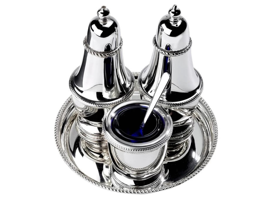 Arthur Price Silver Plated 3-Piece Condiment Set - Elegant Tableware for Dining