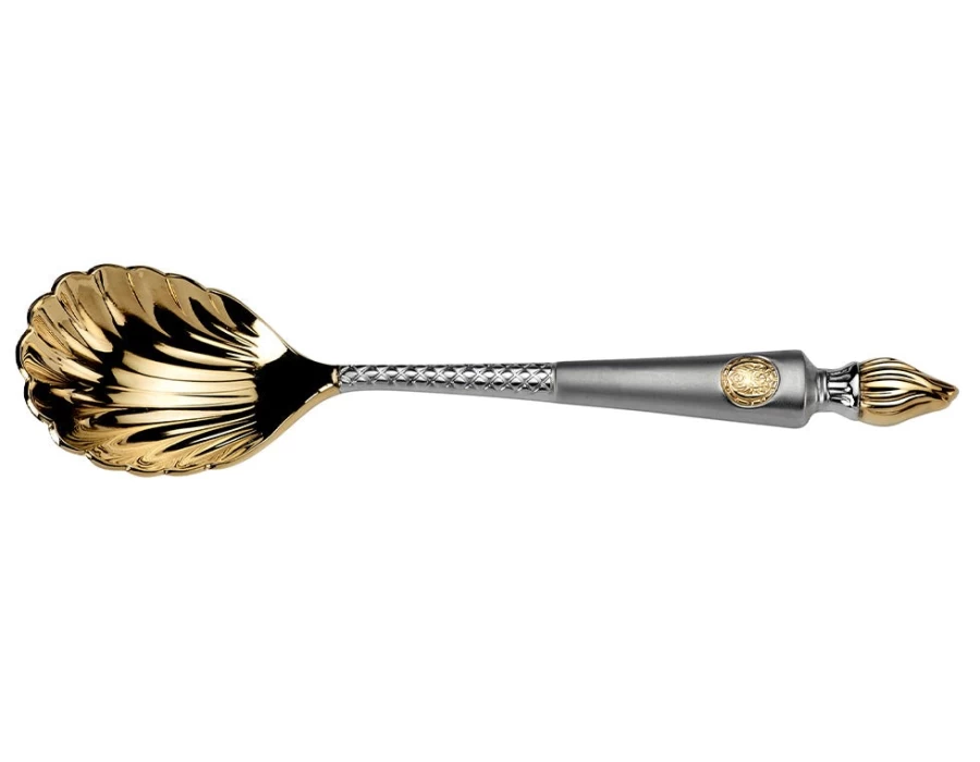 Arthur Price Luxury Caviar Spoon - Gold Accent Single Piece, Elegant Dining Utensil