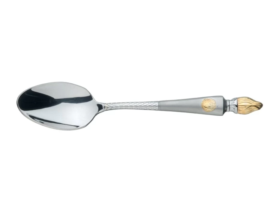 Arthur Price Stainless Steel Empire Flame Serving Spoon - Single Piece Elegant Cutlery