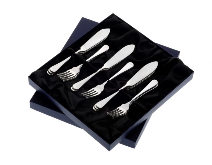 Arthur Price of England Old English 6 Fish Eaters Stainless Steel Cutlery Set - Single Piece