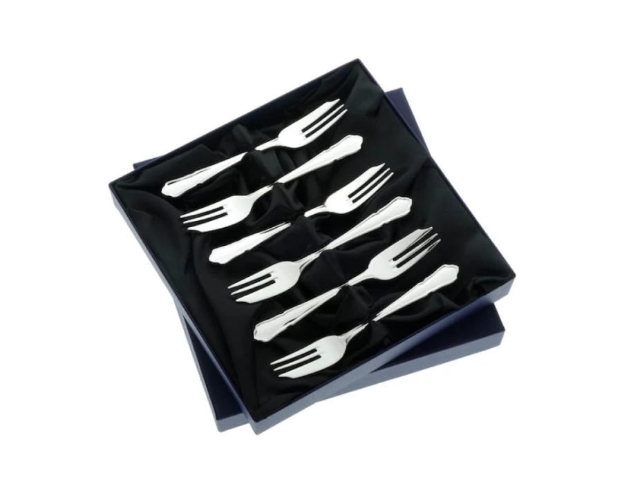 Arthur Price of England Stainless Steel Pastry Forks - Set of 6, Dubarry Collection