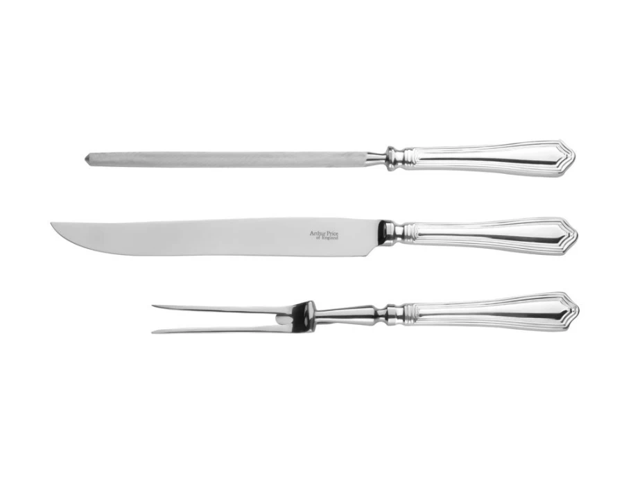 Arthur Price of England Chester 3-Piece Stainless Steel Carving Set - Premium Cutlery