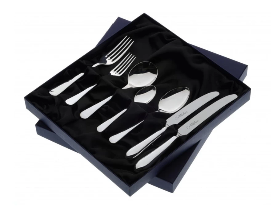 Arthur Price of England Old English 7-Piece Stainless Steel Place Setting for One - Boxed Cutlery Set