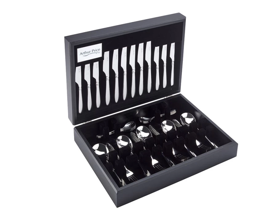 Arthur Price Signature Henley 44-Piece Stainless Steel Cutlery Set for 6 Persons - Elegant Canteen Dining Collection