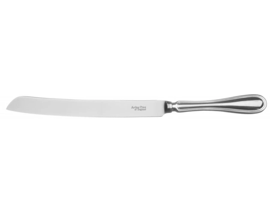 Arthur Price of England Britannia Wedding Cake Knife - Stainless Steel Elegant Bridal Cake Cutting Set for Weddings