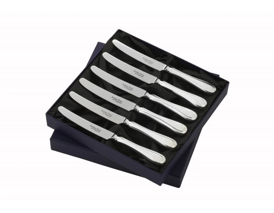 Arthur Price of England Britannia 6-Piece Tea Knife Set, Stainless Steel Cutlery