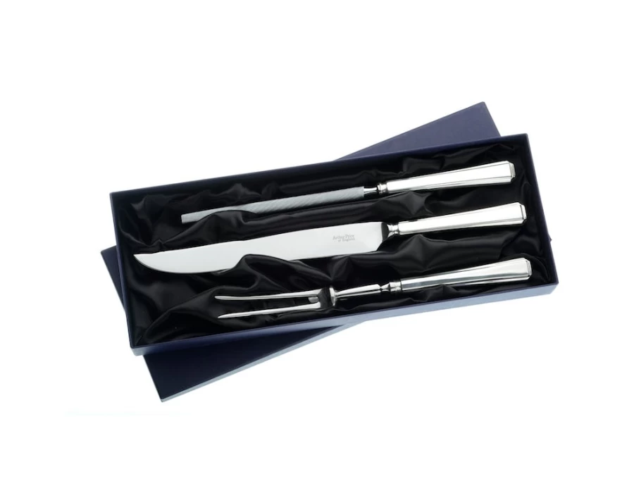 Arthur Price of England Harley 3-Piece Stainless Steel Carving Set - Knife, Fork & Server