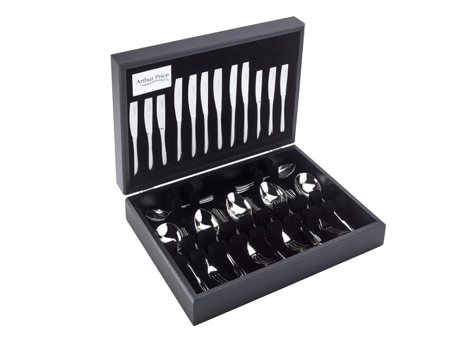 Arthur Price Signature Warwick 44-Piece Stainless Steel Cutlery Set for 6 People - Elegant Dining Canteen Collection