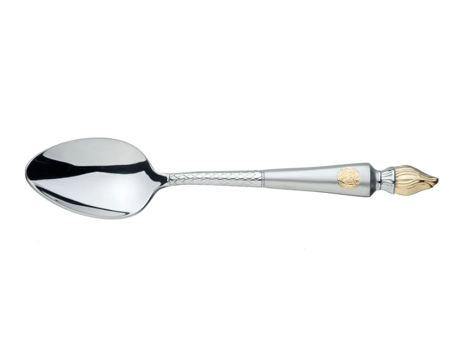 Arthur Price Stainless Steel Empire Flame Coffee Spoon - Single, Elegant Dessert Spoon, Luxury Cutlery