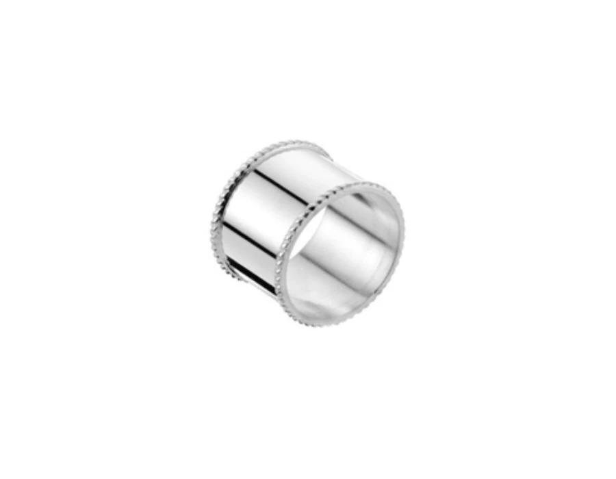 Arthur Price Silver Plated Napkin Ring with Bead Border - Elegant Tableware for Dining